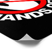 Poster (des deux côtés) Mains de protestation drôle Vinta (Coin)