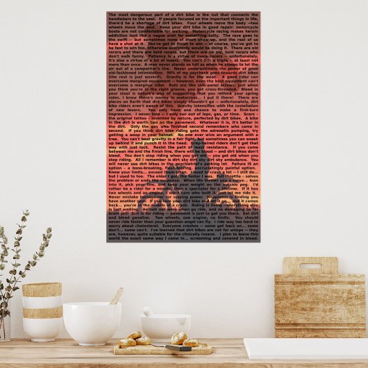 Poster des devis de vélo de rue 001 (Cuisine)