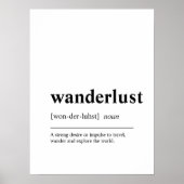Poster des devis de voyage de Wanderlust (Devant)