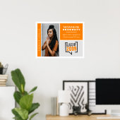 Poster des Diplômes Orange & Photo (Bureau à domicile)