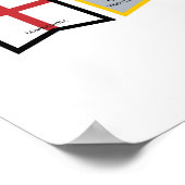 Poster des drapeaux de la région de l'Italie (Coin)