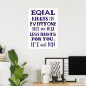 POSTER DES DROITS ÉGAUX... (Bureau à domicile)