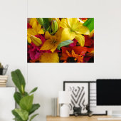 Poster des éclats de couleurs (Bureau à domicile)