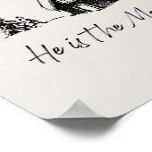 Poster des écritures de Noël modernes (Coin)