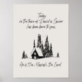 Poster des écritures de Noël modernes (Devant)