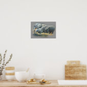 Poster des éléphants (Cuisine)