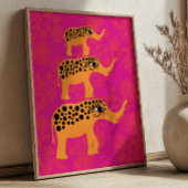 Poster des éléphants de l'oeil rose Horus