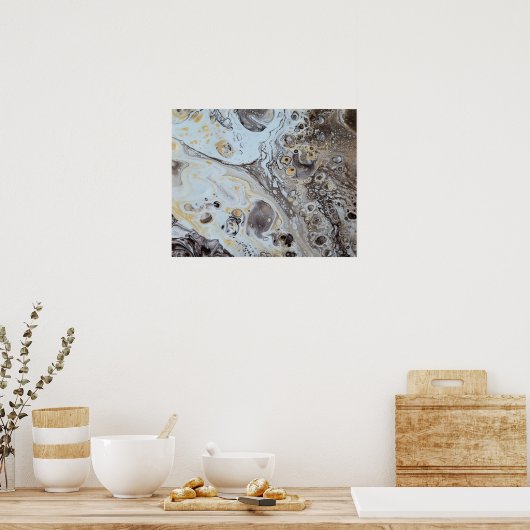 Poster des éléphants en effolage 16x20 (Cuisine)