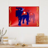 Poster des éléphants GOP (Cuisine)