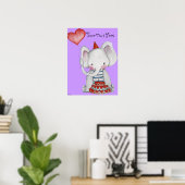Poster des éléphants pour les enfants (Bureau à domicile)