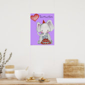 Poster des éléphants pour les enfants (Cuisine)