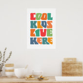 Poster Des enfants cool vivent ici (Cuisine)
