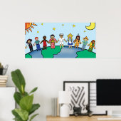 Poster des enfants du monde (Bureau à domicile)