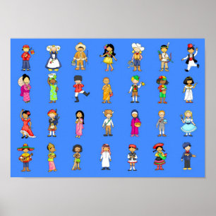 Poster Des enfants du monde entier.