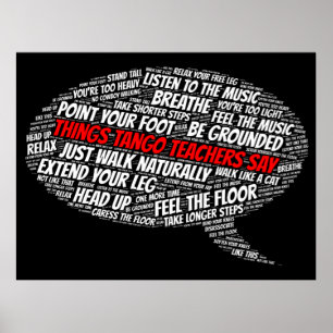 Poster Des enseignantes de tango disent l'art du tango ar