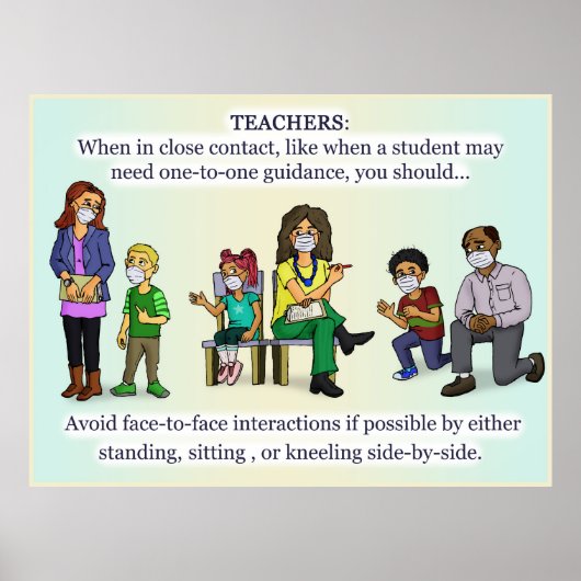 Poster des enseignants Coronavirus (Devant)