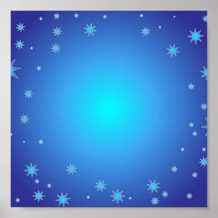 Poster des étoiles bleues