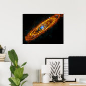 Poster des étoiles d'Andromeda (Bureau à domicile)