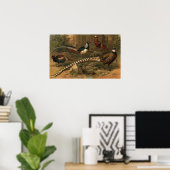 Poster des faisans (Bureau à domicile)