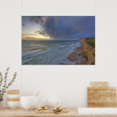 Poster Des falaises de mer capturent des jours de dernièr (Cuisine)