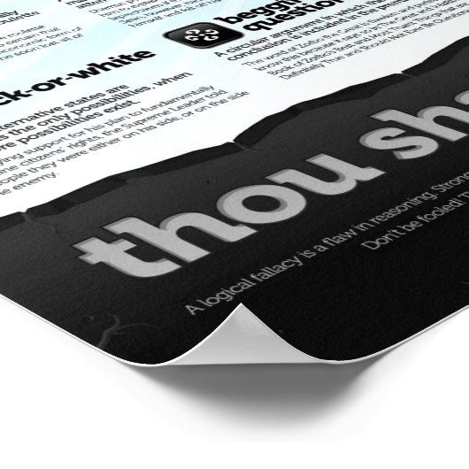 Poster des Fallacies logiques (Coin)