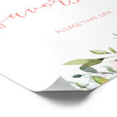 Poster des Faveurs rose-rose pâle Aquarelle (Coin)