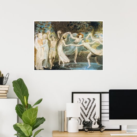 Poster des fées dansantes de William Blake (Bureau à domicile)