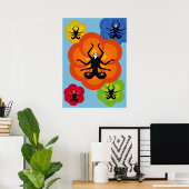 Poster Des Femmes Dans Le Lotus Pose