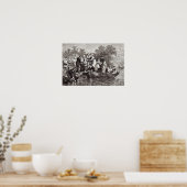 Poster Des femmes pour les colons à Jamestown (Cuisine)