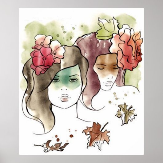 Poster des filles d'automne (Devant)