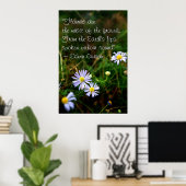 Poster des fleurs (Bureau à domicile)