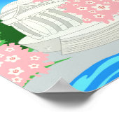 Poster des fleurs de cerisiers de Washington DC (Coin)