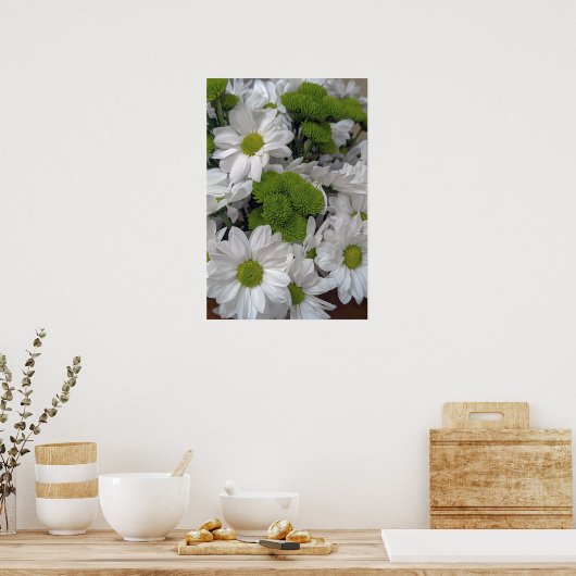 Poster des fleurs de chrysanthème (Cuisine)