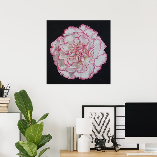 Poster des fleurs de conation (Bureau à domicile)