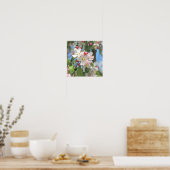 Poster des fleurs de pomme rose blanc (Cuisine)