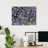 Poster des fleurs de printemps violettes (Bureau à domicile)