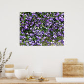 Poster des fleurs de printemps violettes (Cuisine)