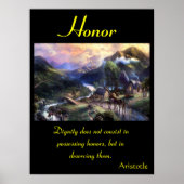 Poster Des Fleurs D'Honneur Dans Les Paysages Vibrants De (Devant)