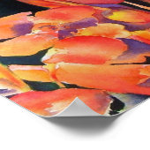 Poster des fleurs du coucher de soleil (Coin)