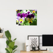 Poster des fleurs du jardin de printemps violet Vi (Bureau à domicile)