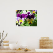 Poster des fleurs du jardin de printemps violet Vi (Cuisine)