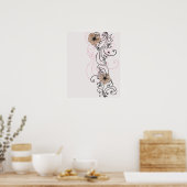 Poster des fleurs rétro (Cuisine)