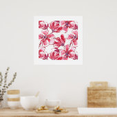 Poster des fleurs rouges (Cuisine)