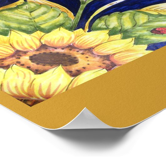 Poster des fleurs toscanes (Coin)