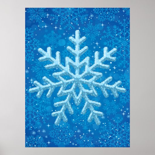 Poster des flocons de neige (Devant)