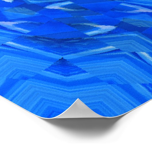 Poster Des flocons de neige bleus.... (Coin)