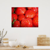 Poster des fraises (Cuisine)