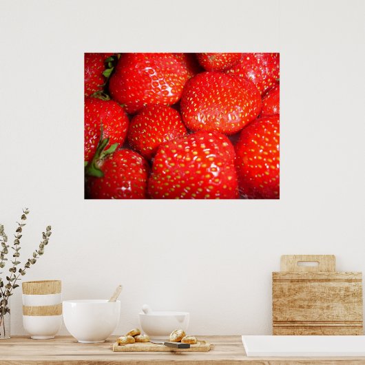 Poster des fraises (Cuisine)