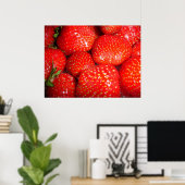 Poster des fraises (Bureau à domicile)