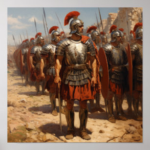 Poster des gardes romains puissants : Défenseurs d